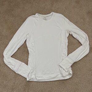 Lululemon White Long Sleeve Top